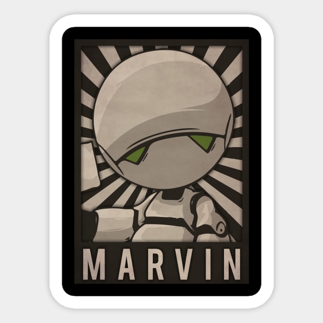 Marvin Sticker by Durro